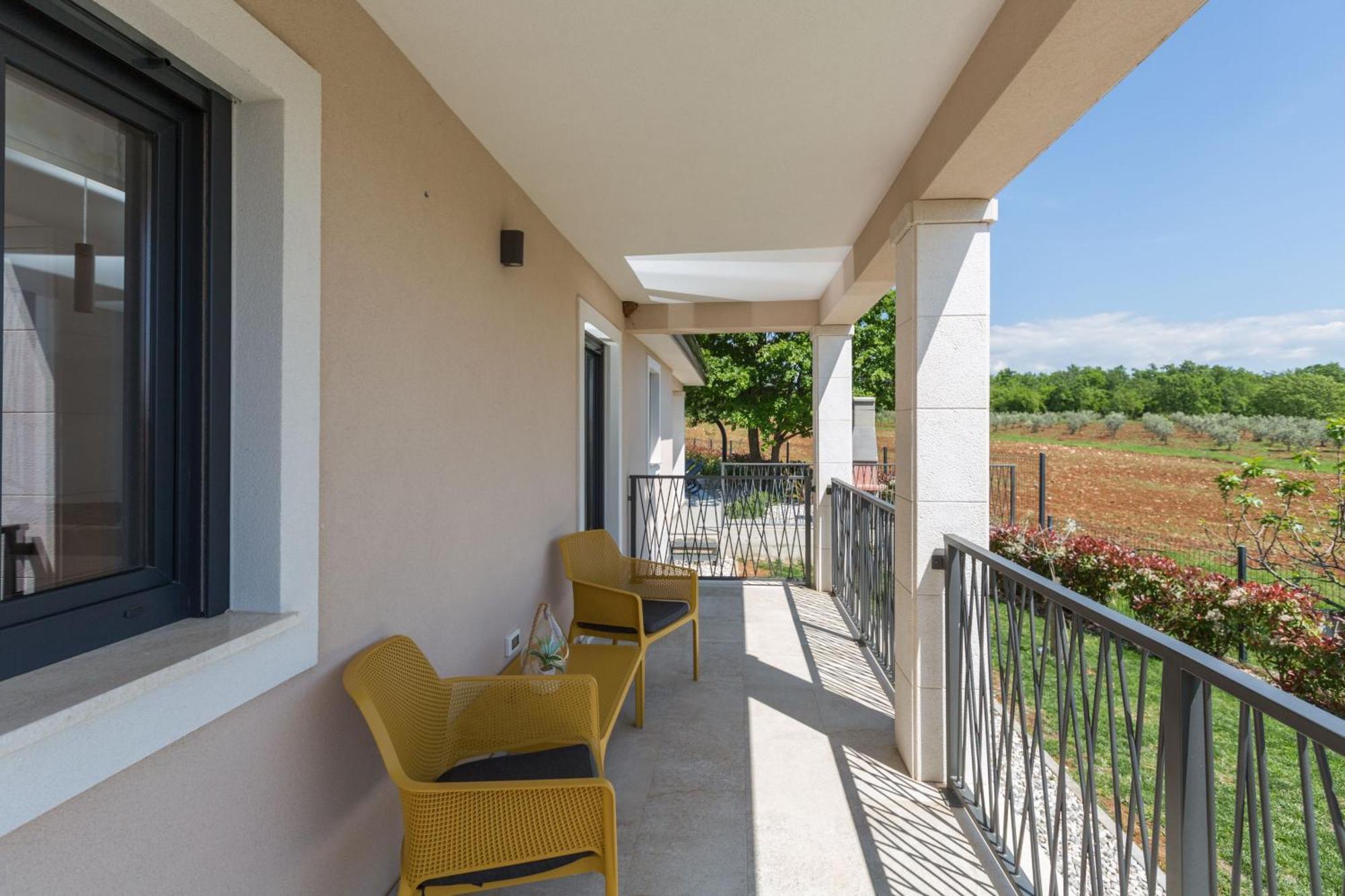 Moderne Stefany Mit Pool Und Panoramablick Ferienhaus Poreč